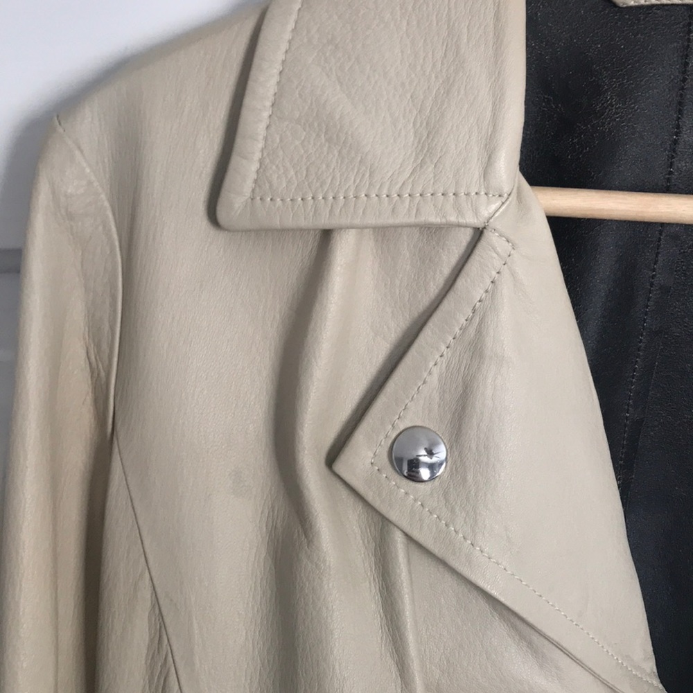SportMax leather Moto jacket - Picture 6 of 7